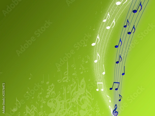 Obraz Musik grün