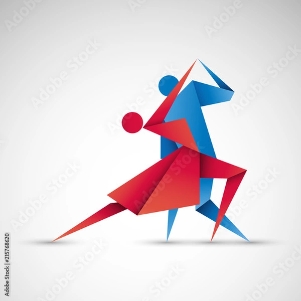 Obraz taniec logo wektor