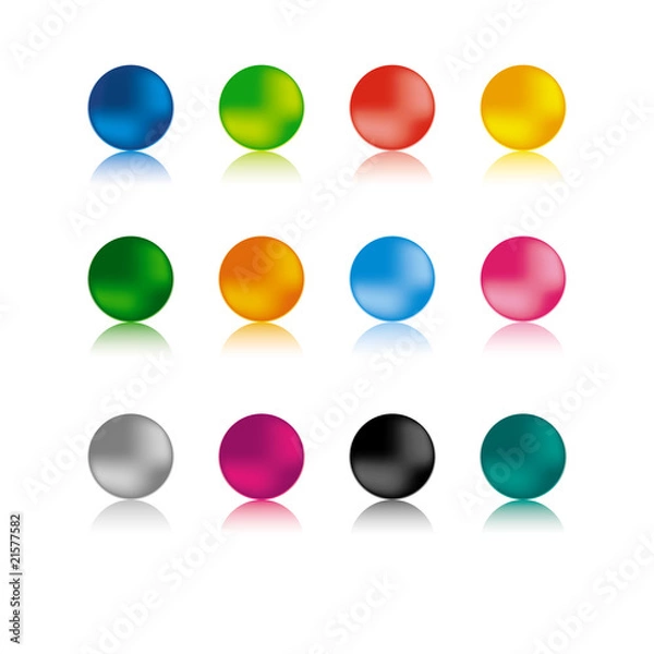 Fototapeta Aqua buttons