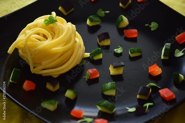 Obraz Pasta con le verdure