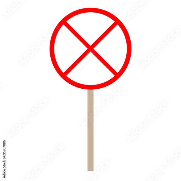 Fototapeta do not enter sign