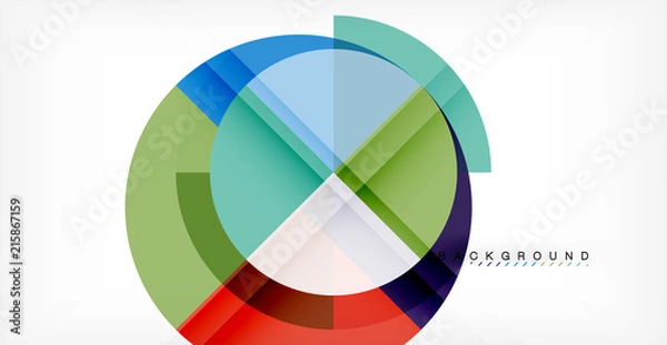 Fototapeta Vector circle abstract background
