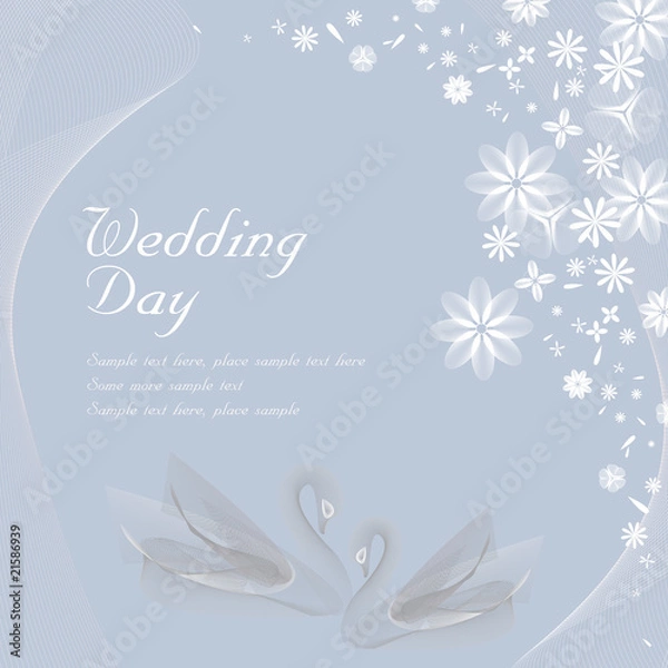 Obraz Wedding card
