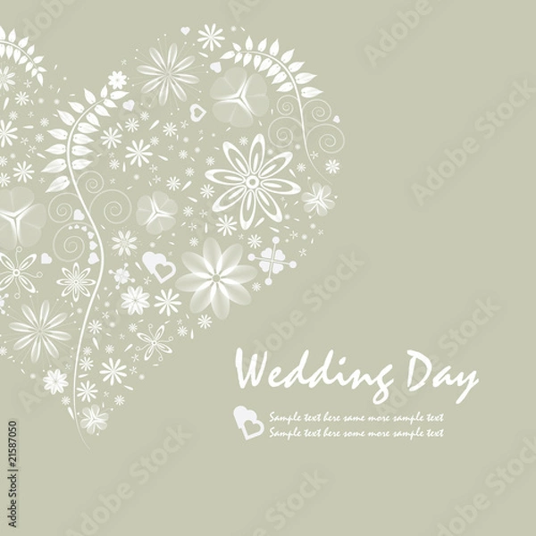 Obraz Wedding card