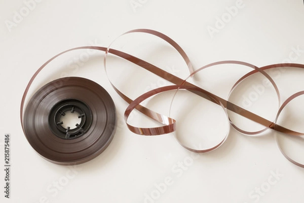 Obraz magnetic tape from cassette