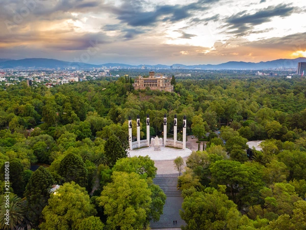 Obraz Mexico City - Chapultepec panoramic view - sunset
