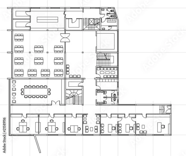 Obraz Plan of building