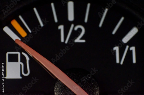 Fototapeta marcador de nivel de combustible en automovil