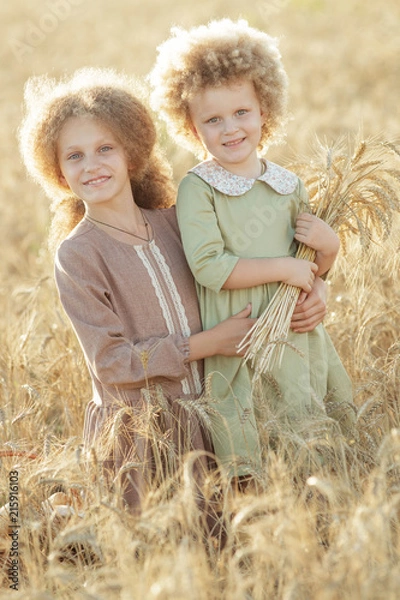 Obraz Children with bread
