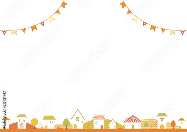 Fototapeta ナチュラルな町並み