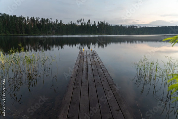 Obraz Dawn on the Uzhin Lake