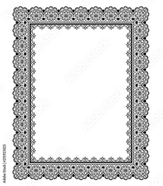 Obraz Black lace frame