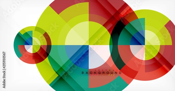 Fototapeta Vector circle abstract background