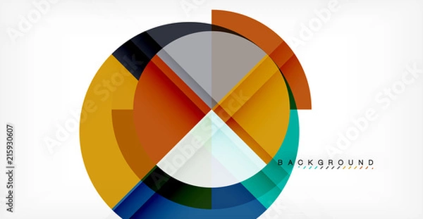 Fototapeta Vector circle abstract background