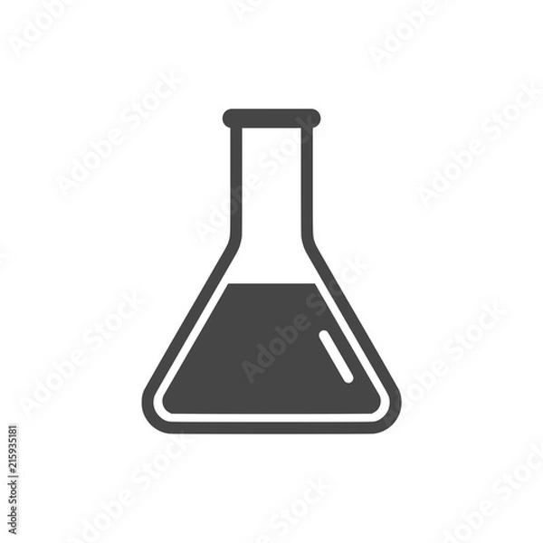 Fototapeta Beaker For Experiment icon or logo