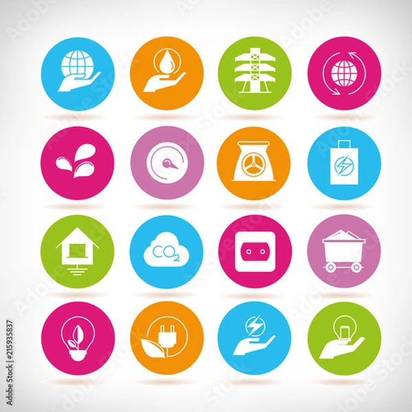 Obraz energy icons