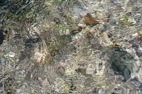 Fototapeta Stones under water, background texture