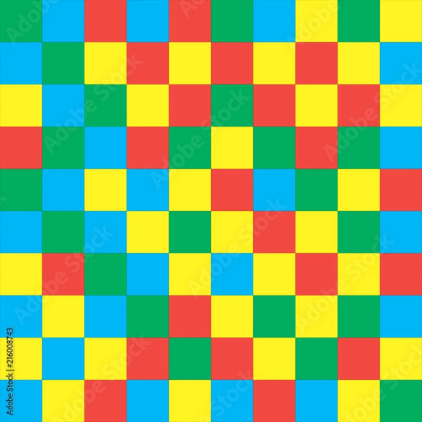 Obraz Multicolor abstract Geometric pattern. Flat texture. Simply figures. Mosaic Background for print banner textile