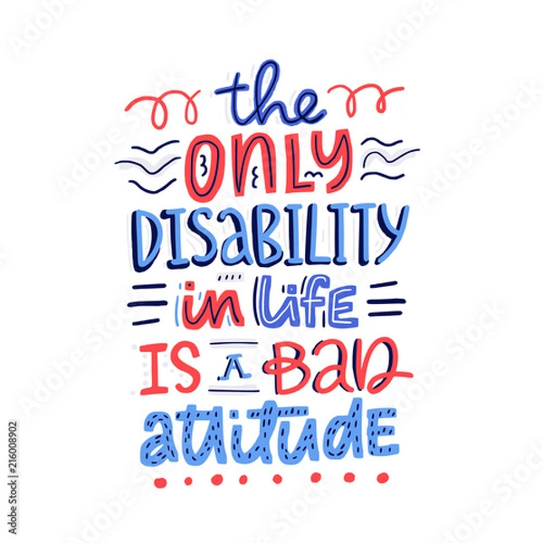 Fototapeta Dont' Judge Disability