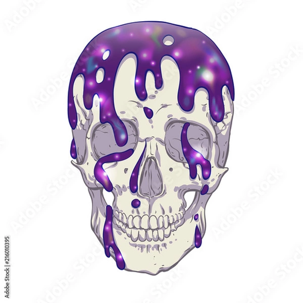 Fototapeta Skull. Cosmos flows