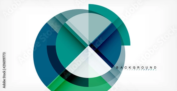 Fototapeta Vector circle abstract background