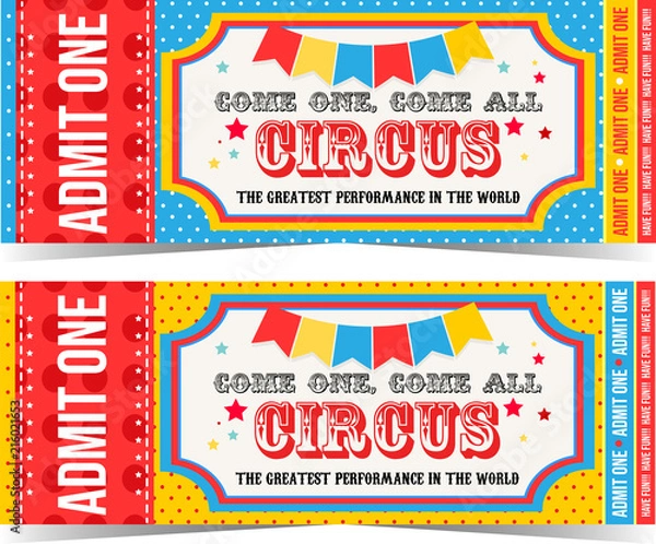 Fototapeta Bilety do cyrku