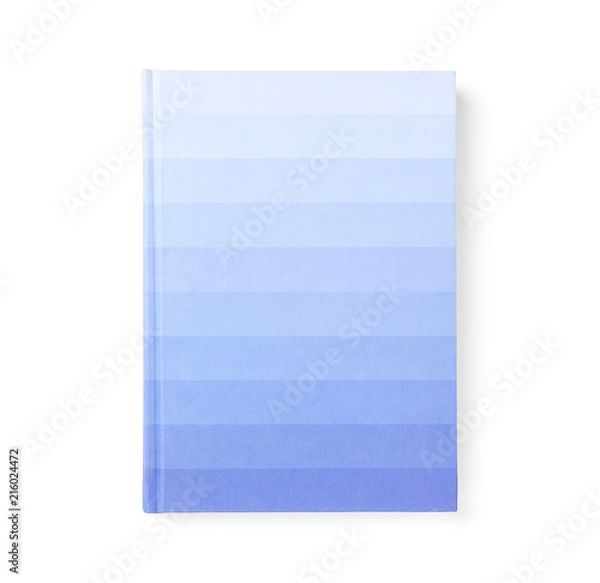 Fototapeta Colorful notebook on white background. School stationery