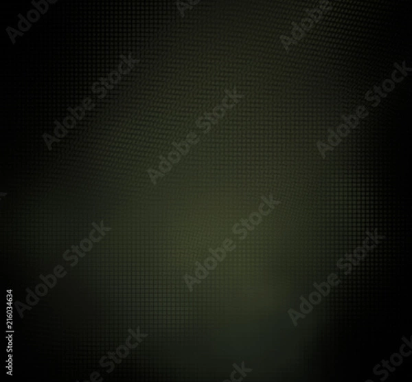Obraz Camouflage pixel fractal blurred on a black background.