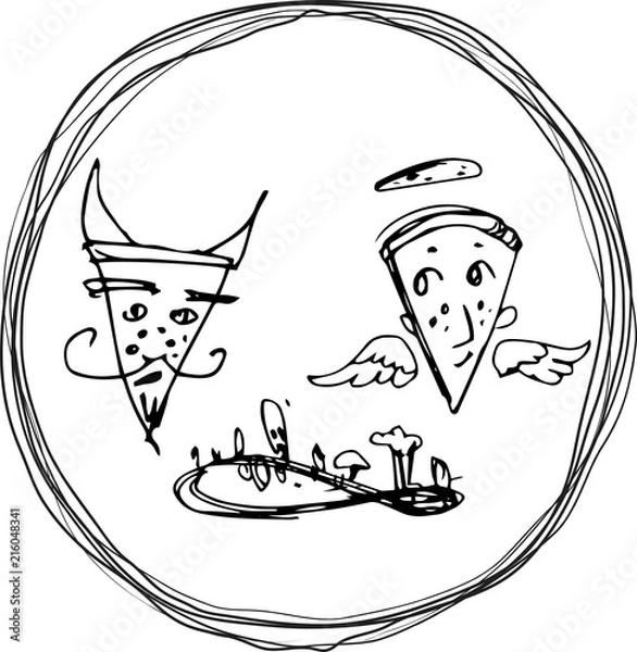 Obraz angel and devil