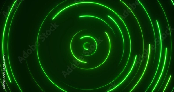 Obraz Glowing Neon Lights - Circle Abstract Backgrounds