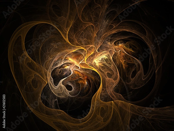 Obraz rendered fractal that looks like deep space nebula