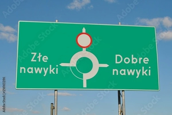 Obraz Dobre i złe nawyki