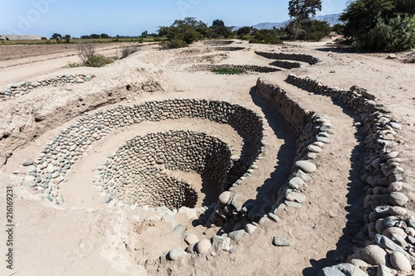 Obraz Aqueducts of Cantalloc