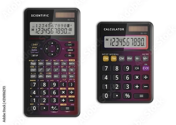 Obraz Scientific and simple calculators