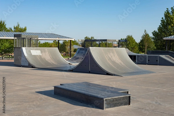 Obraz Skateboard Ramps and Steps