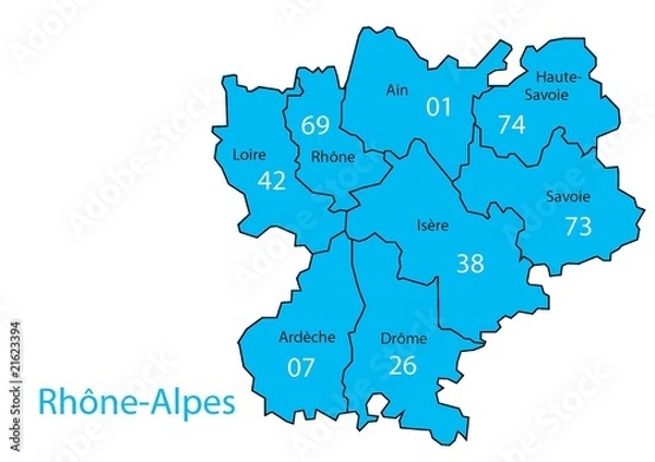 Obraz Region Rhône Alpes