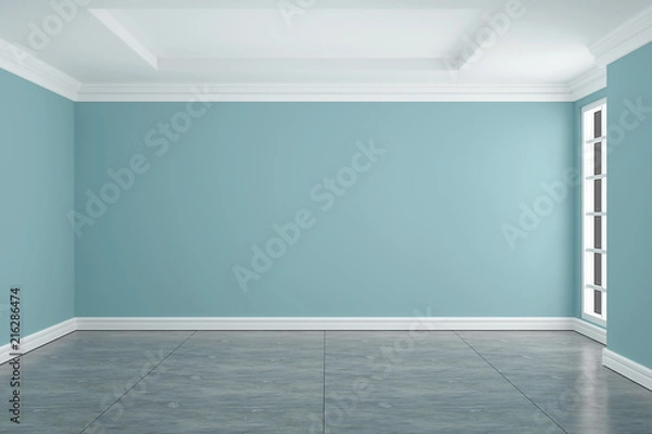 Obraz Empty room interior 3d rendering