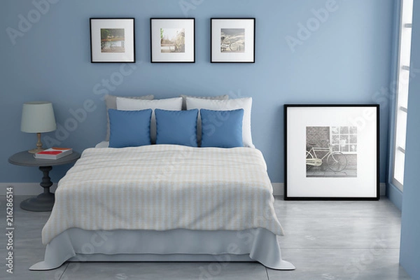 Obraz Empty room interior 3d rendering