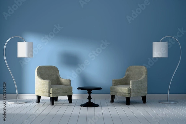 Obraz Empty room interior 3d rendering