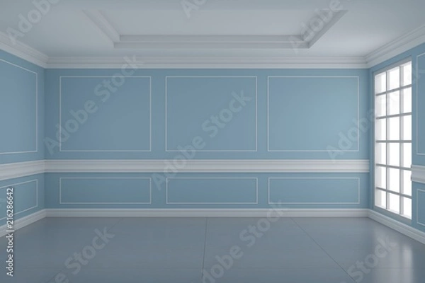 Obraz Empty room interior 3d rendering