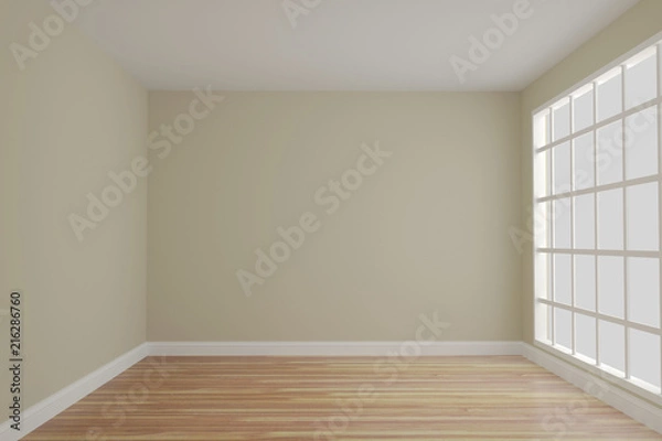 Obraz Empty room interior 3d rendering