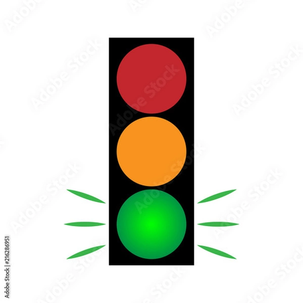 Fototapeta Traffic light green 1.04