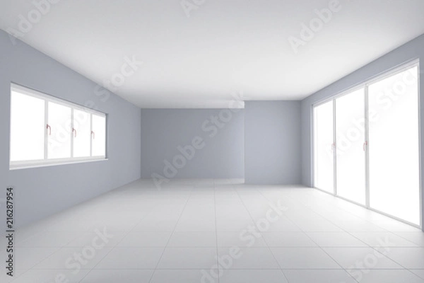 Obraz Empty room interior 3d rendering