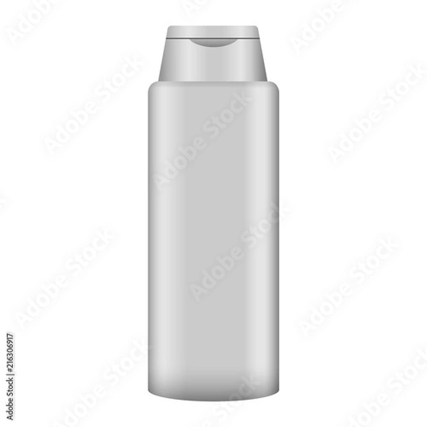 Fototapeta Lotion bottle mockup. Realistic illustration of lotion bottle vector mockup for web design isolated on white background