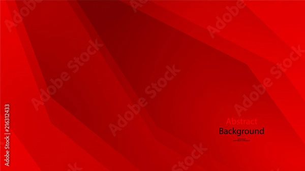 Fototapeta Red color and black color background abstract art vector 