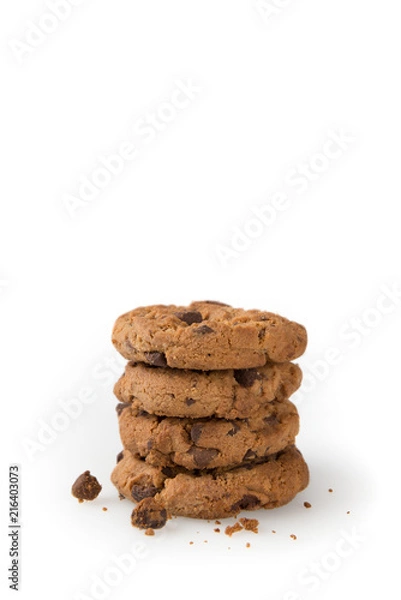 Fototapeta Cookies Isolated on a White Background (Portrait)