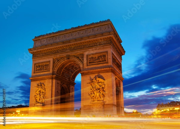 Fototapeta Arc de Triomphe at Dusk
