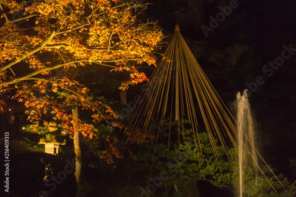 Obraz オレンジの兼六園