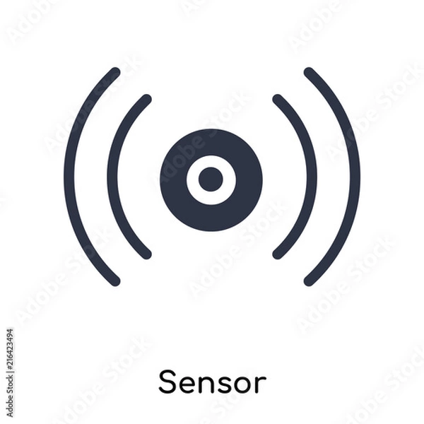 Obraz sensor icon isolated on white background. Simple and editable sensor icons. Modern icon vector illustration.