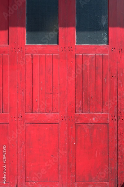 Fototapeta red door